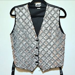 Vintage Silver Sequinned Vest